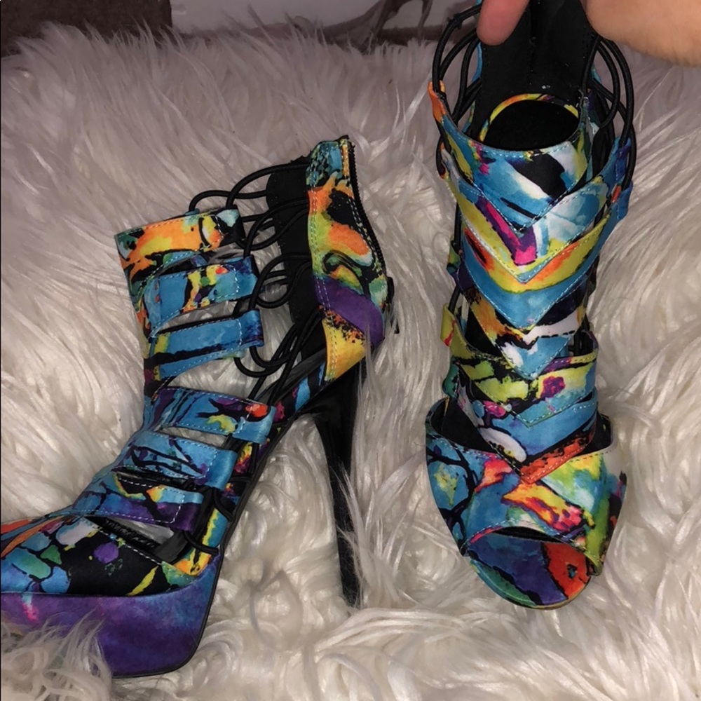 Multicolored stilettos - Picture 2 of 4